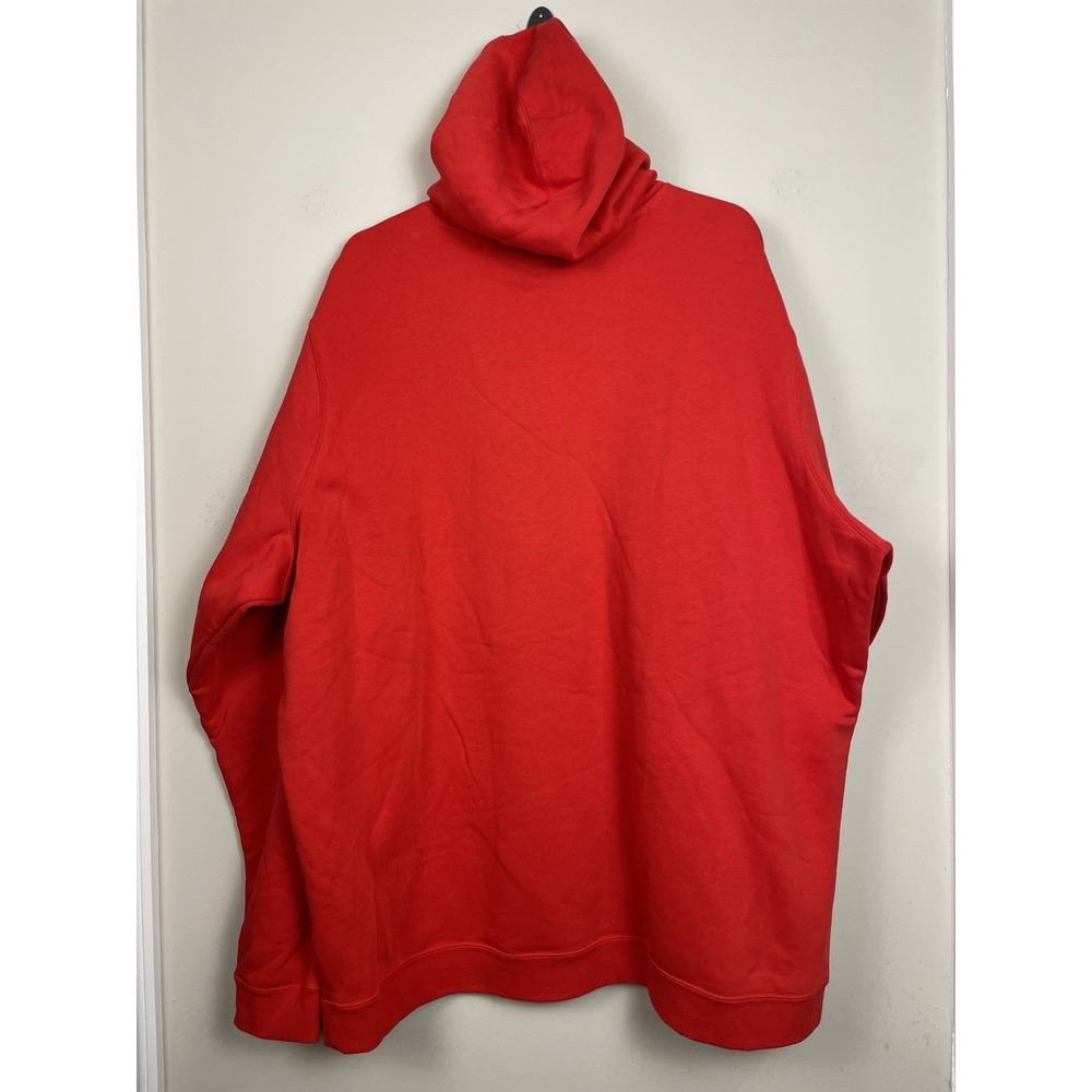 NEW Nike Sportswear Club Hoodie Sweatshirt Mens 4XLT Tall Fleece Red M31777 - Picture 3 of 8
